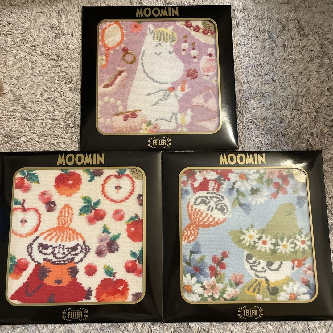 フェイラー ムーミンキャラクター ハンカチ3枚セット ムーミン